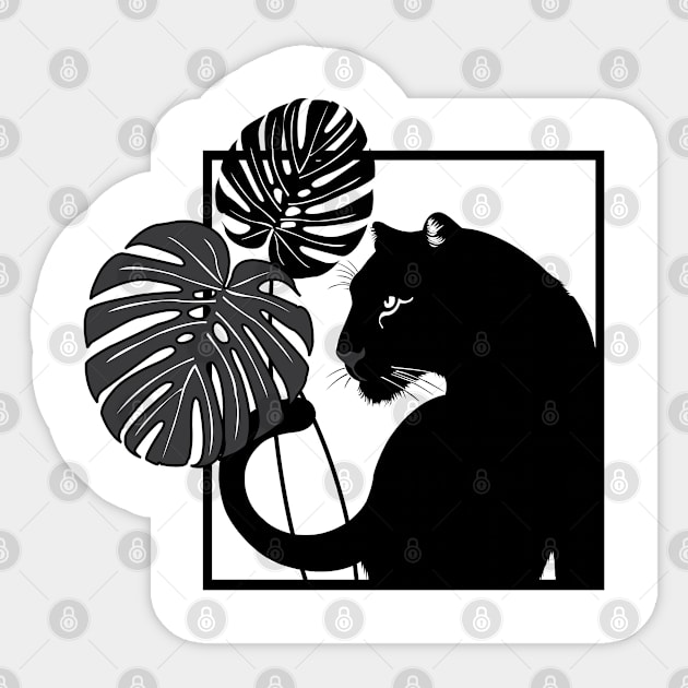 Black Panther Sticker by DickinsonDesign